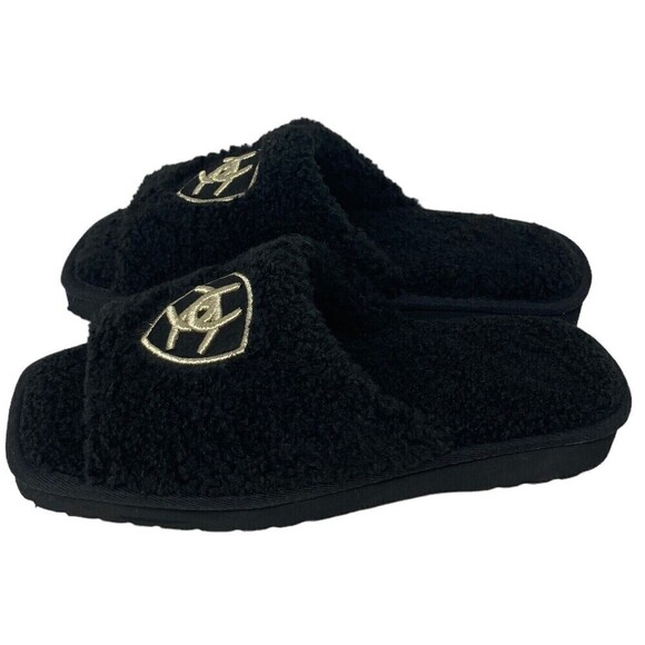 NEW Ariat Cozy Slippers Black Women Size 9 Sandals Slides Style Polyester NIB - Picture 5 of 12